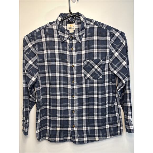Field & Stream Plaid Men's XL Flannel Shirt Lot 2 Button Front Outdoors - Picture 4 of 13
